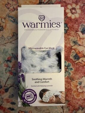Warmies Microwavable Eye Mask - Lavender Scented White/Gray